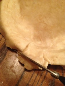 20-Fresh Pumpkin Pie_trim excess dough