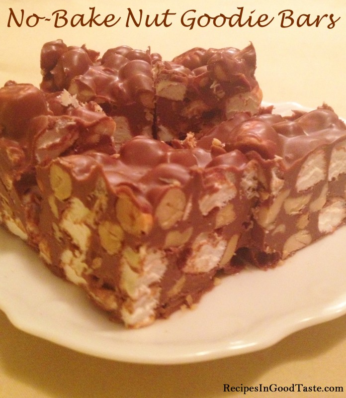 Easy No-Bake Nut Goodie Bars