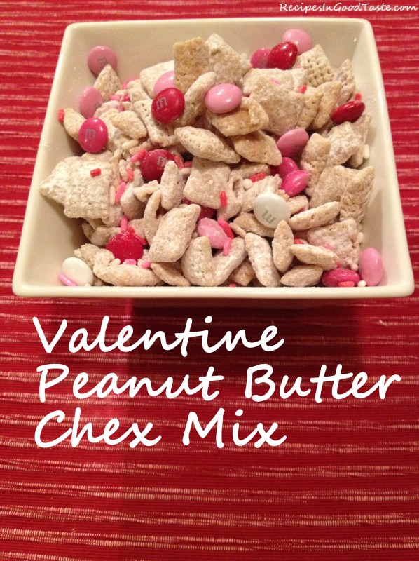Valentine Peanut Butter Chex Mix
